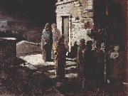 unknow artist Christus betritt mit seinen Jungern den Garten Gethsemane Spain oil painting artist